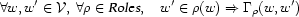 \forall w,w'\in\VV,\ \forall\rho\in\setof{Roles},\quad
w'\in\rho(w)\Rightarrow\Gamma_\rho(w,w')