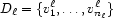 D_\ell=\{v^\ell_1,\ldots,v^\ell_{n_\ell}\}